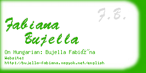 fabiana bujella business card